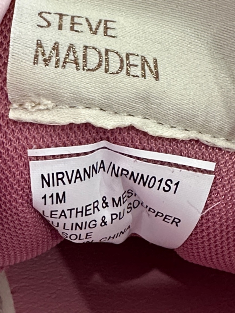 Steve Madden Pink/Navy Nirvana Sneakers New! - Picture 10 of 11